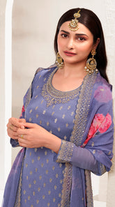 Fashionable Salwar Suit in Violet colour